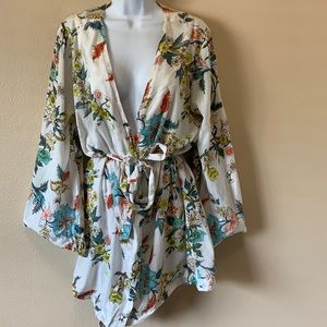 Sophie Golightly  Floral Cotton Kimono Robe small